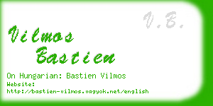 vilmos bastien business card